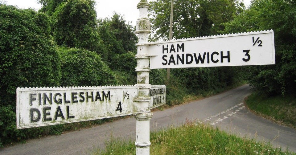 File:Ham Sandwich sign - geograph.org.uk - 1983152.jpg